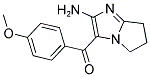 (2-AMINO-6,7-DIHYDRO-5H-PYRROLO[1,2-A]IMIDAZOL-3-YL)(4-METHOXYPHENYL)METHANONE Struktur