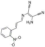 2-AMINO-1-(1-AZA-4-(2-NITROPHENYL)BUTA-1,3-DIENYL)ETHENE-1,2-DICARBONITRILE Struktur