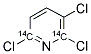 2,3,6-TRICHLOROPYRIDINE [2,6-14C] Struktur