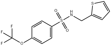 (2-THIENYLMETHYL)((4-(TRIFLUOROMETHOXY)PHENYL)SULFONYL)AMINE Struktur