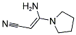 3-AMINO-3-(1-PYRROLIDINYL)ACRYLONITRILE Struktur