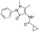 N-(2,3-DIMETHYL-5-OXO-1-PHENYL(3-PYRAZOLIN-4-YL))CYCLOPROPYLFORMAMIDE Struktur