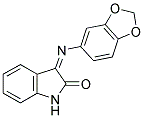 3-(BENZO[3,4-D]1,3-DIOXOLEN-5-YLIMINO)INDOLIN-2-ONE Struktur