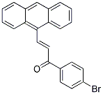 3-(9-ANTHRYL)-1-(4-BROMOPHENYL)PROP-2-EN-1-ONE Struktur