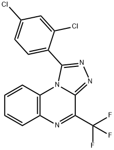 1-(2,4-DICHLOROPHENYL)-4-(TRIFLUOROMETHYL)[1,2,4]TRIAZOLO[4,3-A]QUINOXALINE Struktur