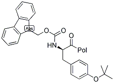 FMOC-D-TYR(TBU)-WANG RESIN Struktur