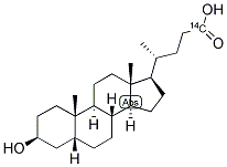 LITHOCHOLIC ACID, [CARBOXYL-14C] Struktur