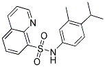 (3-METHYL-4-(ISOPROPYL)PHENYL)(8-QUINOLYLSULFONYL)AMINE Struktur