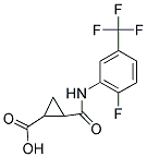 2-(N-(2-FLUORO-5-(TRIFLUOROMETHYL)PHENYL)CARBAMOYL)CYCLOPROPANECARBOXYLIC ACID Struktur