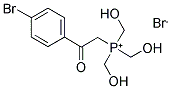 [2-(4-BROMOPHENYL)-2-OXOETHYL][TRI(HYDROXYMETHYL)]PHOSPHONIUM BROMIDE Struktur