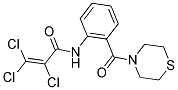 N1-[2-(1,4-THIAZINAN-4-YLCARBONYL)PHENYL]-2,3,3-TRICHLOROACRYLAMIDE Struktur