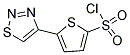 5-(1,2,3-THIADIAZOL-4-YL)-2-THIOPHENESULFONOYL CHLORIDE Struktur