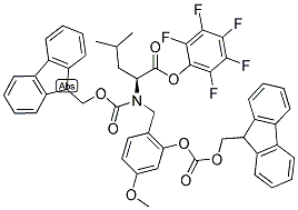 FMOC-(FMOCHMB)LEU-OPFP Struktur