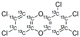 13C12-1,2,3,7,8-PENTACHLORODIBENZO-P-DIOXIN Struktur