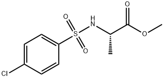 METHYL 2-([(4-CHLOROPHENYL)SULFONYL]AMINO)PROPANOATE Struktur