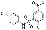 2-CHLORO-N-(4-CHLORO-PHENYL)-5-NITRO-BENZENESULFONAMIDE Struktur