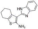 3-(1H-BENZOIMIDAZOL-2-YL)-4,5,6,7-TETRAHYDRO-BENZO[B]THIOPHEN-2-YLAMINE Struktur