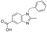 1-BENZYL-2-METHYL-1H-BENZOIMIDAZOLE-5-CARBOXYLIC ACID Struktur