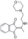 2-(((2-MORPHOLIN-4-YLETHYL)AMINO)ETHYLIDENE)INDANE-1,3-DIONE Struktur