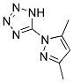 5-(3,5-DIMETHYL-1H-PYRAZOL-1-YL)-1H-TETRAZOLE Struktur