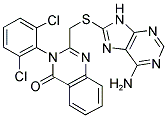 2-([(6-AMINO-9H-PURIN-8-YL)THIO]METHYL)-3-(2,6-DICHLOROPHENYL)QUINAZOLIN-4(3H)-ONE Struktur