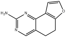 5,6-DIHYDROFURO[2,3-H]QUINAZOLIN-2-AMINE Struktur