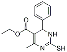 2-MERCAPTO-4-METHYL-6-PHENYL-1,6-DIHYDRO-PYRIMIDINE-5-CARBOXYLIC ACID ETHYL ESTER Struktur