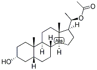 5-BETA-PREGNAN-3-ALPHA, 20-BETA-DIOL 20-ACETATE Struktur