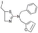 N-BENZYL-N-(2-FURYLMETHYL)-N-[5-(IODOMETHYL)-4,5-DIHYDRO-1,3-THIAZOL-2-YL]AMINE Struktur