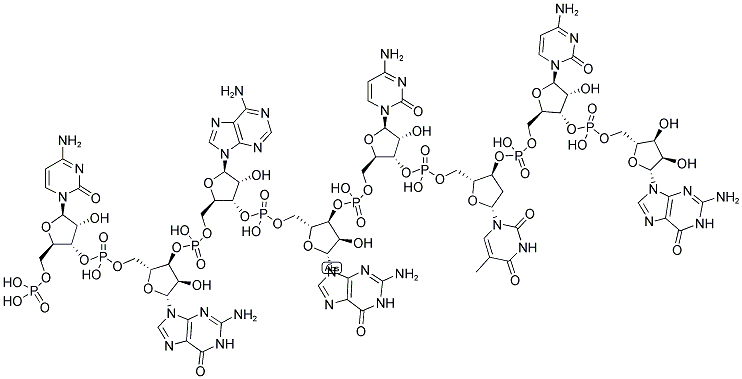 CGAGCTCG, 5'-PHOSPHORYLATED Struktur