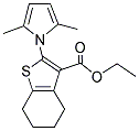 ETHYL 2-(2,5-DIMETHYL-1H-PYRROL-1-YL)-4,5,6,7-TETRAHYDRO-1-BENZOTHIOPHENE-3-CARBOXYLATE Struktur