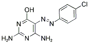 2,6-DIAMINO-5-[2-(4-CHLOROPHENYL)DIAZENYL]-4-PYRIMIDINOL Struktur