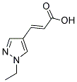 (E)-3-(1-ETHYL-1H-PYRAZOL-4-YL)-ACRYLIC ACID Struktur