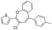 3-CHLORO-5-(4-METHYLPHENYL)-2-THIEN-2-YL-1-BENZOXEPINE Struktur