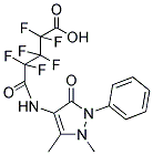 4-(N-(2,3-DIMETHYL-5-OXO-1-PHENYL(3-PYRAZOLIN-4-YL))CARBAMOYL)-2,2,3,3,4,4-HEXAFLUOROBUTANOIC ACID Struktur