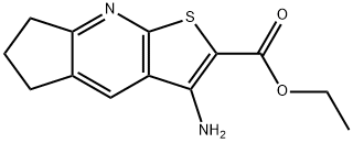 ETHYL 3-AMINO-6,7-DIHYDRO-5H-CYCLOPENTA[B]THIENO[3,2-E]PYRIDINE-2-CARBOXYLATE Struktur