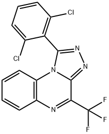 1-(2,6-DICHLOROPHENYL)-4-(TRIFLUOROMETHYL)[1,2,4]TRIAZOLO[4,3-A]QUINOXALINE Struktur