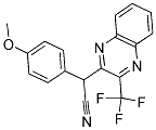 2-(4-METHOXYPHENYL)-2-[3-(TRIFLUOROMETHYL)-2-QUINOXALINYL]ACETONITRILE Struktur