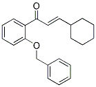 1-[2-(BENZYLOXY)PHENYL]-3-CYCLOHEXYLPROP-2-EN-1-ONE Struktur