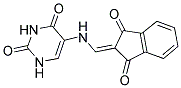 5-(((1,3-DIOXOINDAN-2-YLIDENE)METHYL)AMINO)-1H,3H-1,3-DIAZINE-2,4-DIONE Struktur