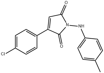 3-(4-CHLOROPHENYL)-1-(4-TOLUIDINO)-1H-PYRROLE-2,5-DIONE Struktur