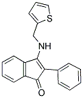 2-PHENYL-3-((2-THIENYLMETHYL)AMINO)INDEN-1-ONE Struktur