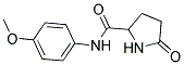 5-OXO-PYRROLIDINE-2-CARBOXYLIC ACID (4-METHOXY-PHENYL)-AMIDE Struktur