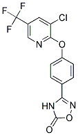 3-(4-(3-CHLORO-5-(TRIFLUOROMETHYL)-2-PYRIDYLOXY)PHENYL)-1,2,4-OXADIAZOLIN-5-ONE Struktur