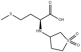 2-(1,1-DIOXO-TETRAHYDRO-1-THIOPHEN-3-YLAMINO)-4-METHYLSULFANYL-BUTYRIC ACID Struktur