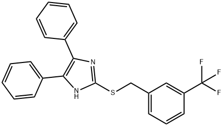 4,5-DIPHENYL-1H-IMIDAZOL-2-YL 3-(TRIFLUOROMETHYL)BENZYL SULFIDE Struktur