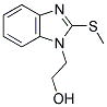 2-[2-(METHYLTHIO)-1H-BENZIMIDAZOL-1-YL]ETHANOL Struktur