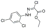 ETHYL (2E)-CHLORO[(2,4-DICHLOROPHENYL)HYDRAZONO]ACETATE Struktur