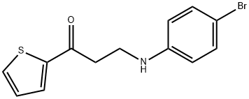 3-(4-BROMOANILINO)-1-(2-THIENYL)-1-PROPANONE Struktur