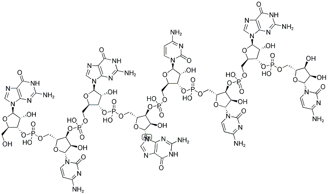 GCGGCCGC, 5'-NON-PHOSPHORYLATED Struktur